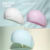 WATERTIME Silicone Swimming Cap, for Long Hair, Ear Protection, Large Size, Black