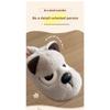 Cartoon Angry Dog Cotton Dragging Home Cotton Slippers Women's Plush Cotton Slippers Men's Warm Shoes Baotou Dragging Women