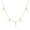 French Vintage Freshwater Pearl Necklace Beaded Choker Light Luxury Titanium Steel Necklace Non Fading