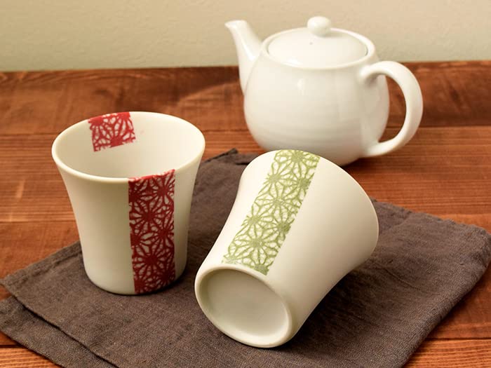 Tableware East Rock Cup Hemp Leaf Japanese Tableware Red