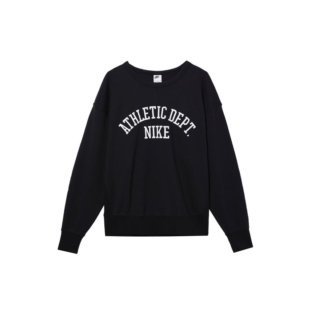 Nike Logo Print Pullover Hoodie Men Tops Black DX0026-010