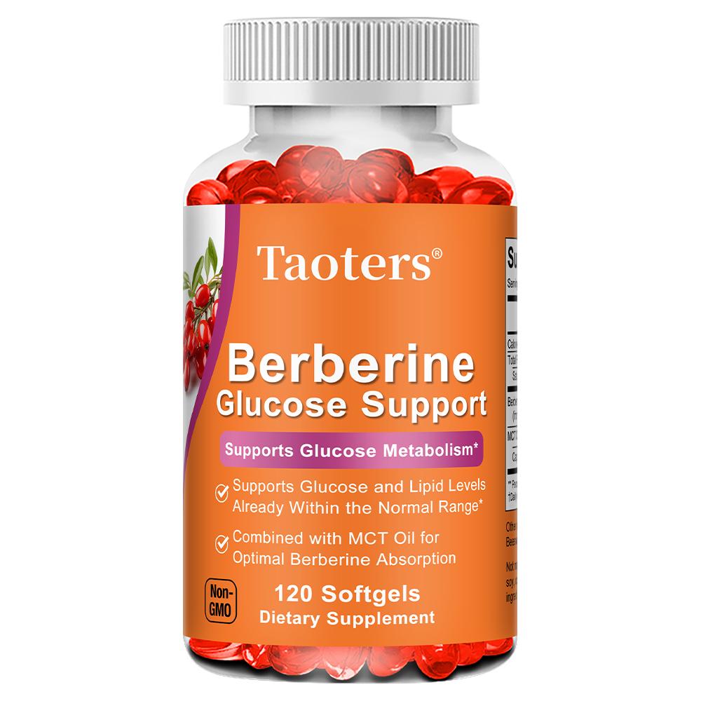 

Taoters Berberine Hydrochloride Oil Soft Capsules Maintain Cardiovascular Health 120 Capsules 120 capsules