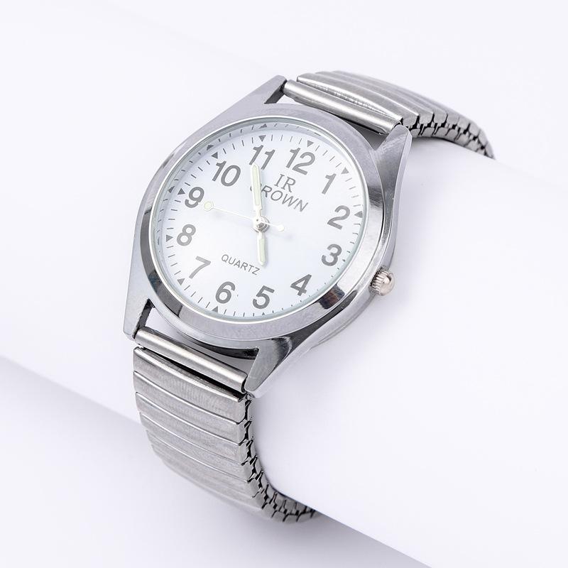 Lebensdicht Mittelalter und Ältere Quarz-Uhr Elastische Partneruhr Elastisches Armband Digitale Ältere Uhr Damen und Herren