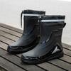 Fashion Men's waterproof anti-slip rain boots outdoor fishing boots new rain boots men's rubber shoes with velvet to keep warm in winter