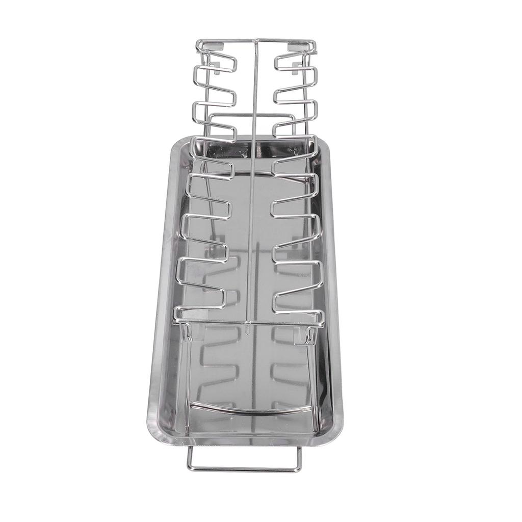 Chicken Wing Leg Rack Stainless Steel Foldable BBQ Rack Portable Grill Holder for Outdoor