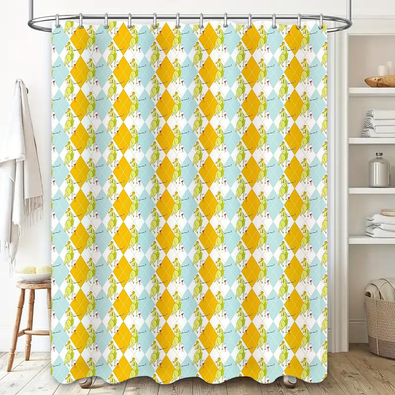 Bathroom Shower Curtain Vintage Floral Waterproof Fabric Decor Farmhouse Rustic Country Chic Washable Modern Design