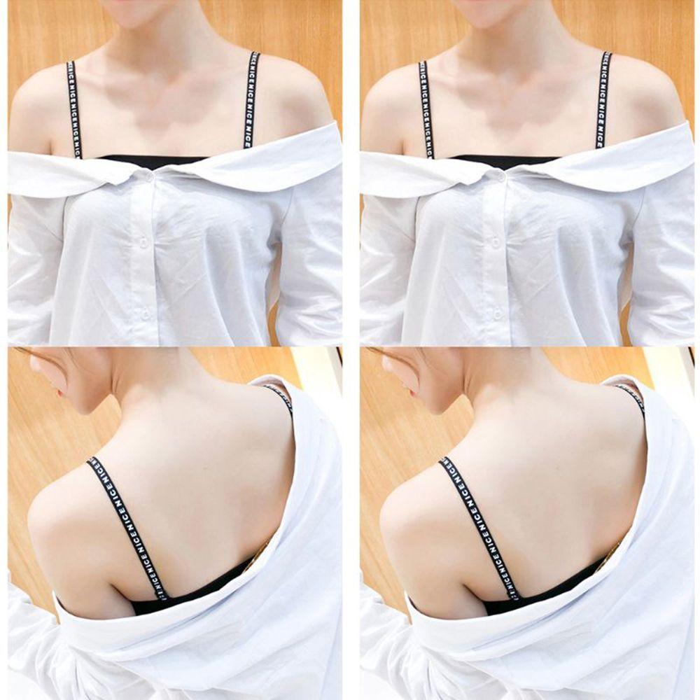 Women Girls Nice Polyester Bra Accessories Women Bra Belt Brassiere Straps Letter Shoulder Strap