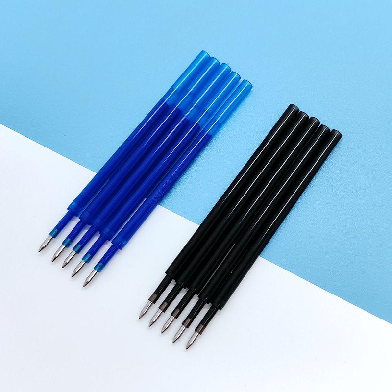 20-Pack 0.5mm Erasable Click Pens with Refill Cores - Moli Moli Le, Blue & Black Ink