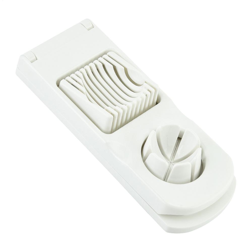 

2 in 1 Egg Cutter Egg Slicer Fruit Slicer Chopper Tool Food Grade Separators Kitchen Gadgets for Meal Prep Breakfast Sandwich білий