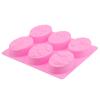 Silicone DIY Handmade Craft 3D Insect Soap Mould Soap Molds Tray 6 Forms Oval Bee Soap Mold Easy To Demould