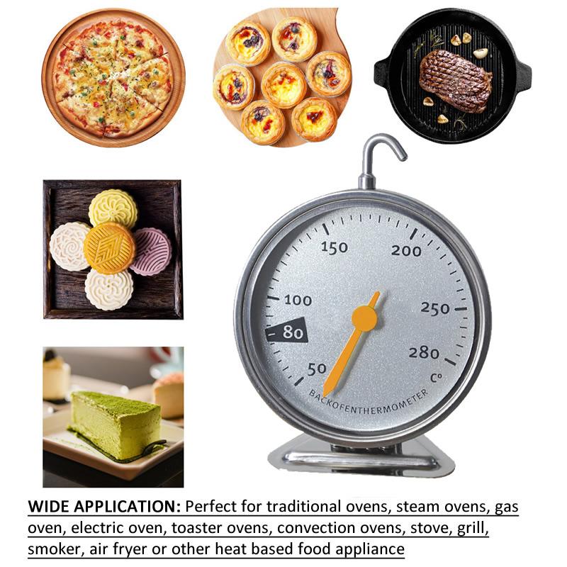 50-280 ℃ Stainless Steel Oven Thermometer Special Food BBQ Measuring Thermometers Baking Tools Kitchen Accessories Cake Food