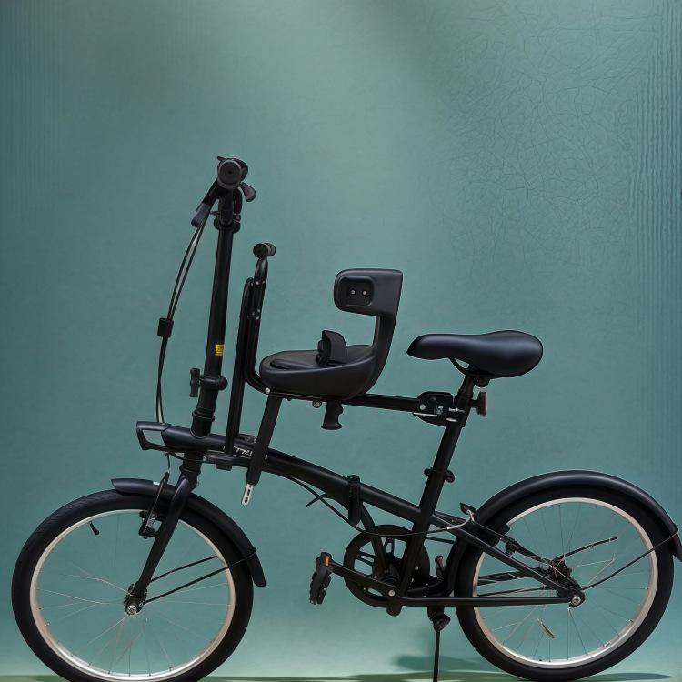 Hurtigutløser Sammenleggbart Sykkelbarnesete med Sikkerhetsrekkverk