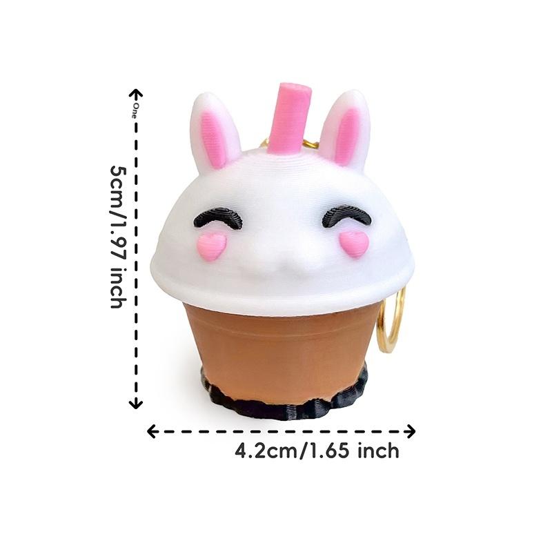 Animal Rabbit Button Cute Cat Claw 3d Printing Decompression Test Axis Device Decompression Keychain Pendant Creative Relief Toy