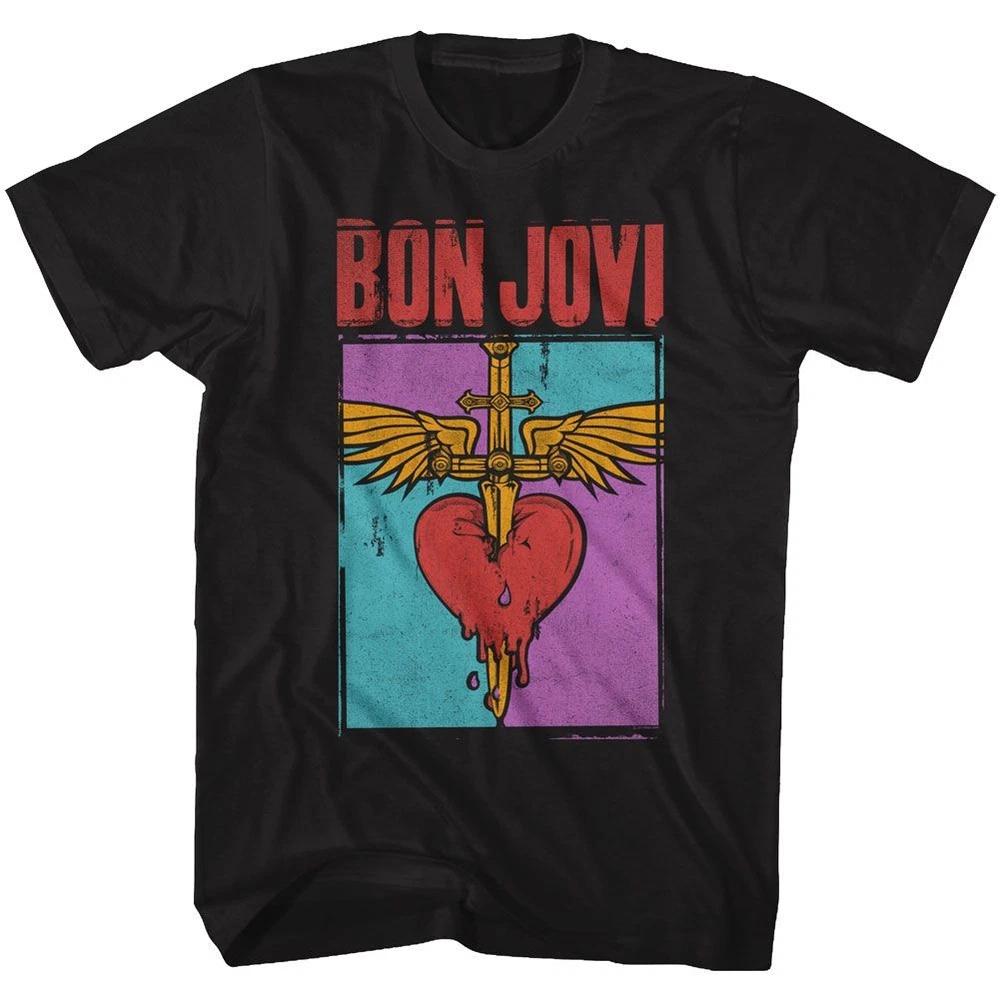 Bon Jovi Heart And Dagger Tshirt S