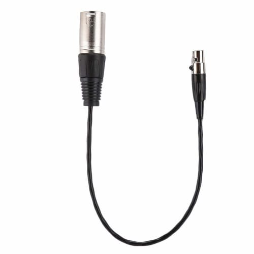 ASHATA Audio Cable, Full Copper Casing Audio Cable, Mini XLR 3-Pin Female To XLR 3-Pin Male Audio Cable with Zinc Alloy Casing, Compact and Lightweigh