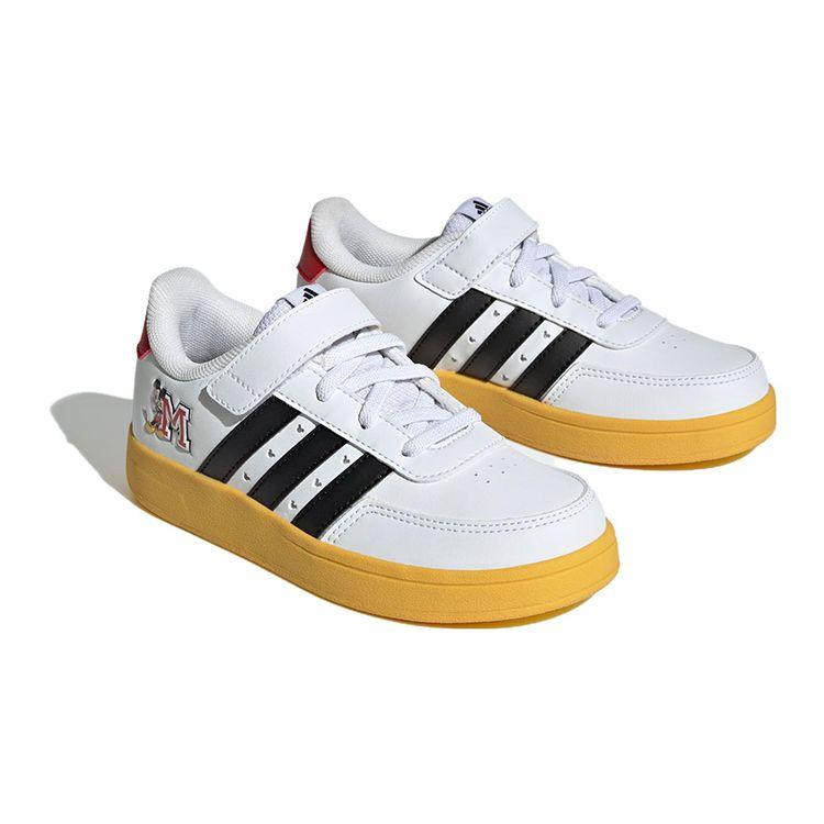 Adidas Disney X  Neo Breaknet Comfortable Versatile Non-Slip Low-Top Kids Skate Shoes Kids Sneakers White Black IG7163