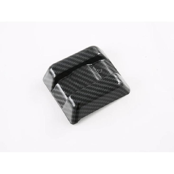 For SsangYong Torres (J100)   Carbon Fiber Style Front Grille Accent Cover Lower Mesh Trim Molding Styling Bezel Garnish