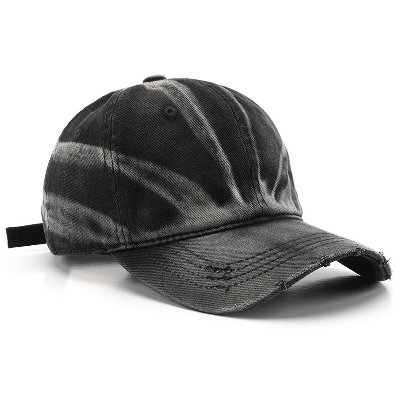 Retro female personalized washed tie-dye baseball cap outdoor leisure spring and summer men's travel sunscreen sunshade cap