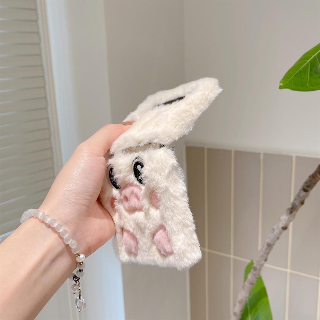 Samsung ZFlip5/4 Cute Cartoon Pig Phone Case - Foldable, Plush, Protective