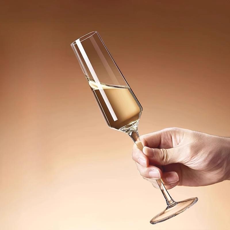 2-delat set Ins Hög Skönhet Kristallglas Champagneglas Hem Vinglas Cocktail Högt Glas Mousserande Lätt Berusad