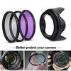 67mm UV CPL FLD Lens Filter Kit with Pouch Lens Cap Hood Photography Accessory