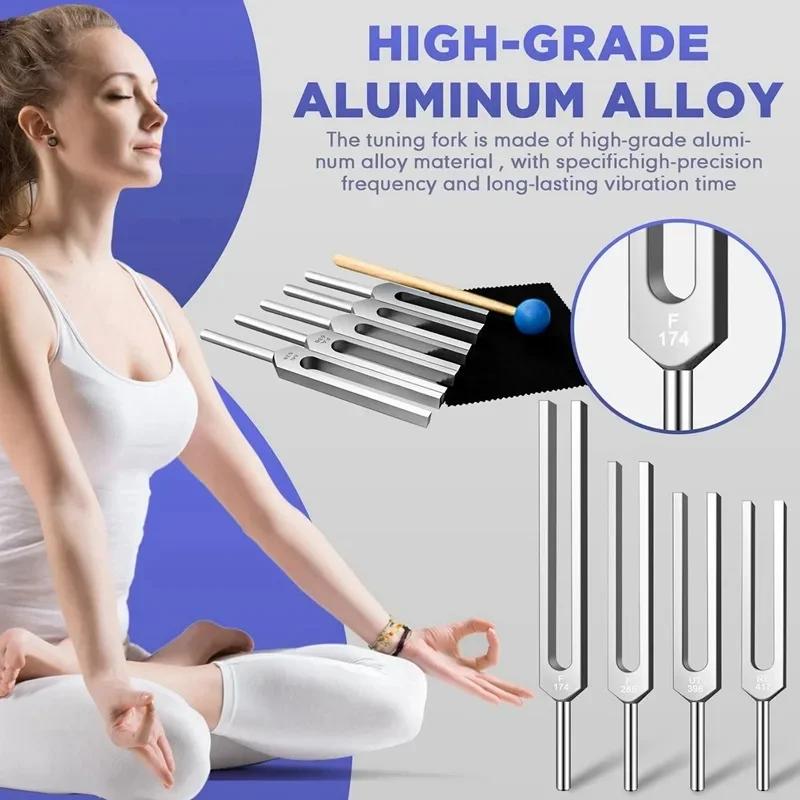 128Hz Tuning Fork Colorful Aluminum Alloy Tuning Forks Percussion Instruments Sound Healing Instruments