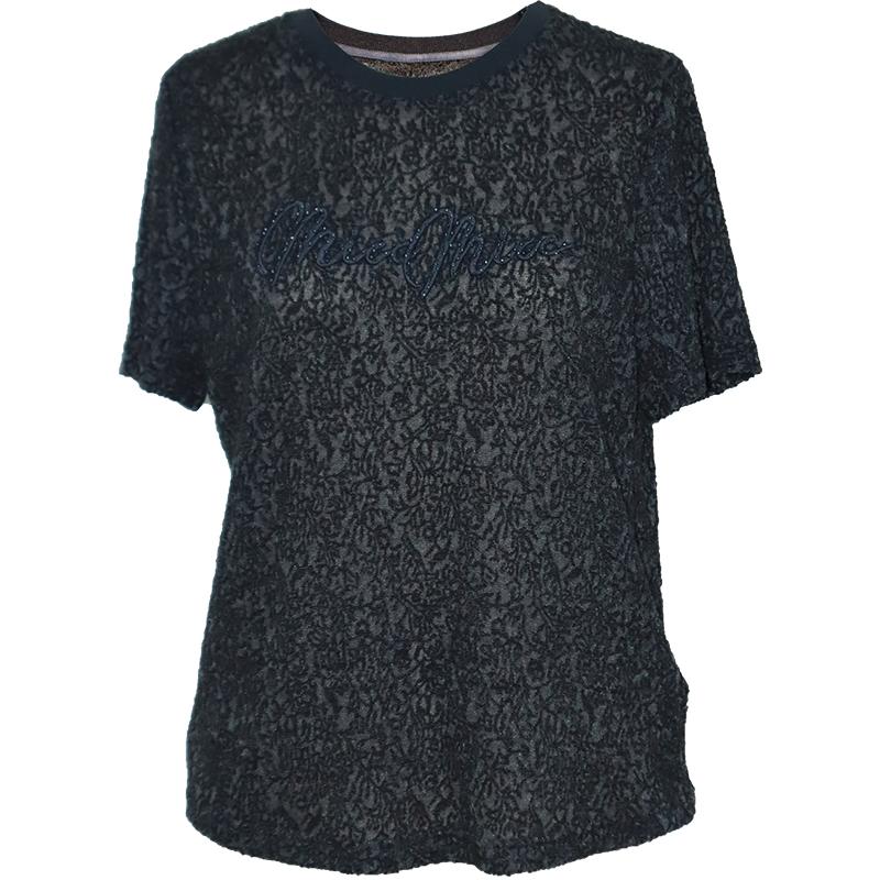 Yalida Cool Hollow Round Neck Breathable Short Sleeve Top