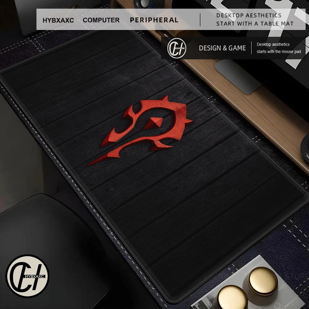 Gaming Mouse Pad Large Mouse Pad PC Gamer Computer Mouse Mat WOW World of Warcraft Horde Mousepad Keyboard Desk Mat Mause Pad