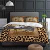 Leopard Print Animal Skin Texture Dressing Table Duvet Cover With Pillow Case Bedding Set Quilt Cover Double Bed Home Textile