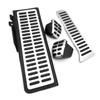 AT MT Auto-Fußpedal für SEAT Leon Mk2 1P 2005–2012 2006 2007 2008 2009 Gummi-Anti-Rutsch-Pedal Bremsabdeckung Edelstahl-Pedal