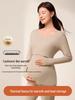 Maternity Postpartum Autumn/Winter Feeding Base Layer Set: Warm Top & Pants