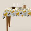 Bees Honeycombs Yellow Rectangular Tablecloth Nectar Honey Beehive Farm Polyester Table Cloths for Dining Kitchen Outdoor Picnic Camping Party