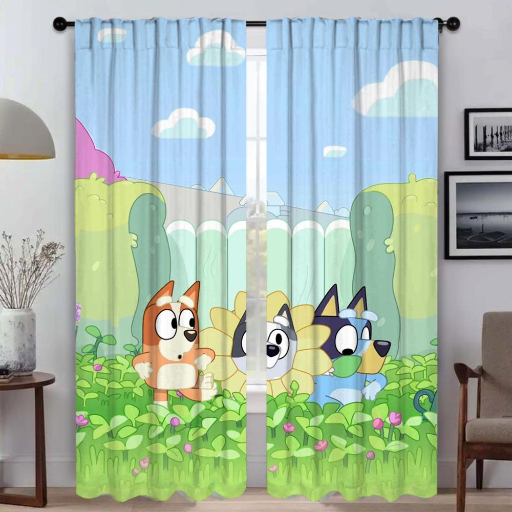 

Тюль для спальні B-BlueyS Хелловінська прикраса Домашній інтер єр Штори для вітальні Віконна штора Перегородка Жалюзі Штори W107xH160cmx2pcs-CL