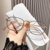 Anti Blue Light Sensitive Color Changing Presbyopia Glasses Hd Portable Glasses Hd Fashionable Full Frame Presbyopia Glasses 011