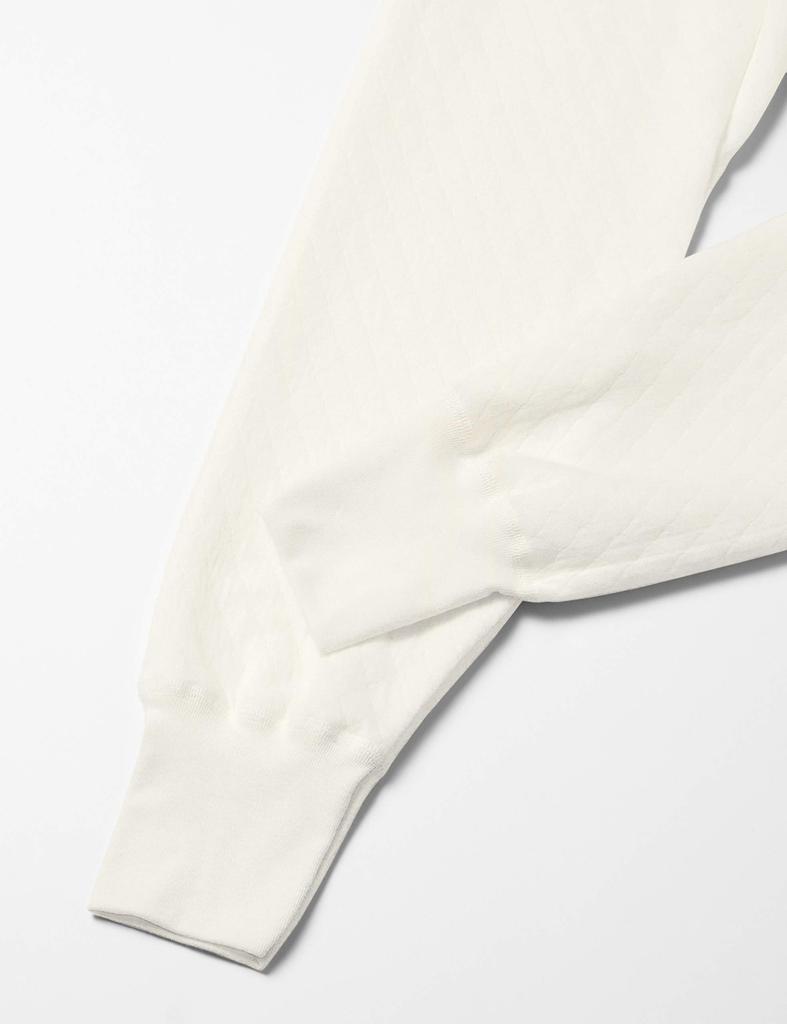 Gunze RP8402 Quilted Wool Blend Long Front Size L Men's Pants, Opening, Off-White,