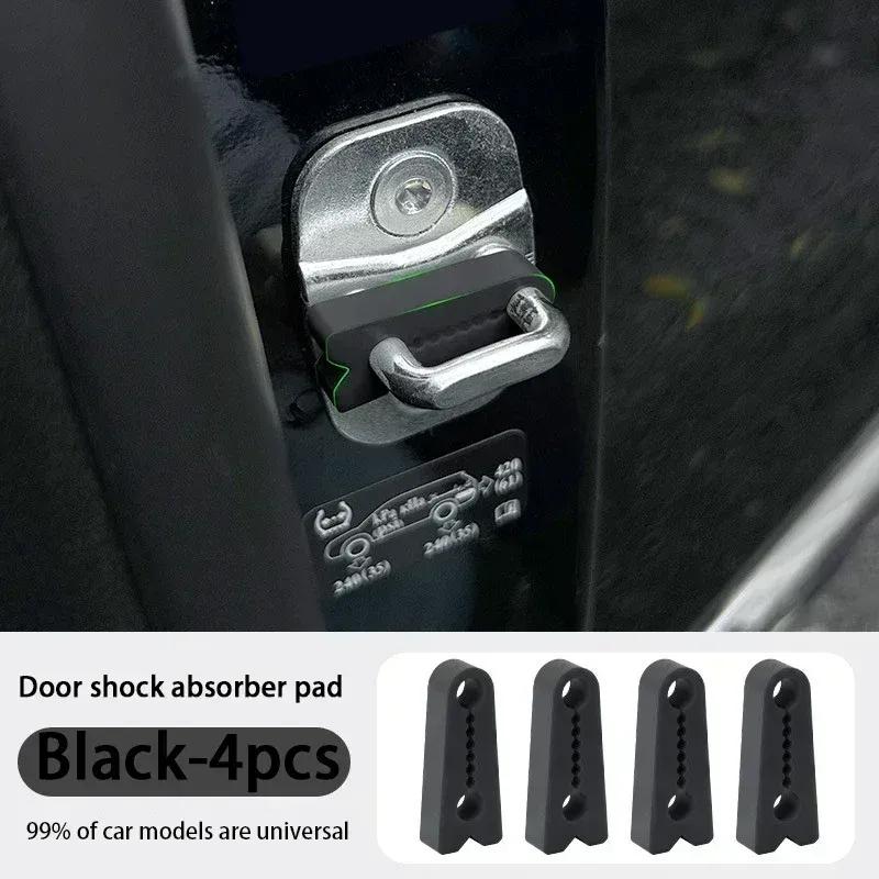 2/4PC Car Shock Absorber Gasket Door Shockproof Sound Insulation Cushion Universal Thickened Anti Collision Noise Reduction Pads