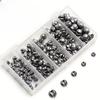 50/100pcs 5 Sizes Fishing Weights Kit Split Shot Sinkers Round Removable Fishing Sinkers