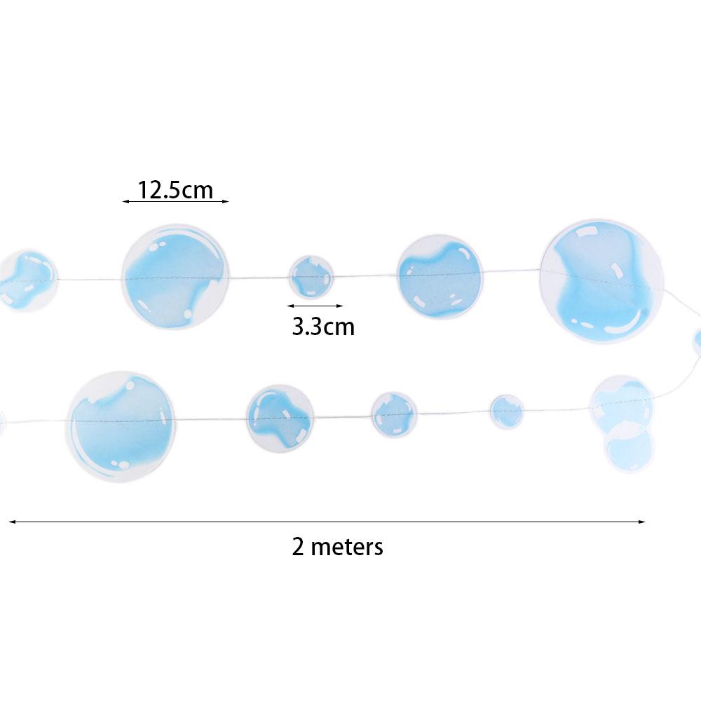 For Party Decor Bubble Paper Skewers Bubble Circle Banner Bubble Ribbon Wall Hanging Garlands