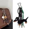 Multipurpose Sausage Dog Key Pendant Sturdy PU Materials Construction with Attention to Detail Daily Casual Wear