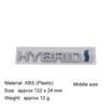 3D Premium ABS HYBRID Letter Sticker Tail Bumper Badge Auto Rear Trunk Emblem Accessories
