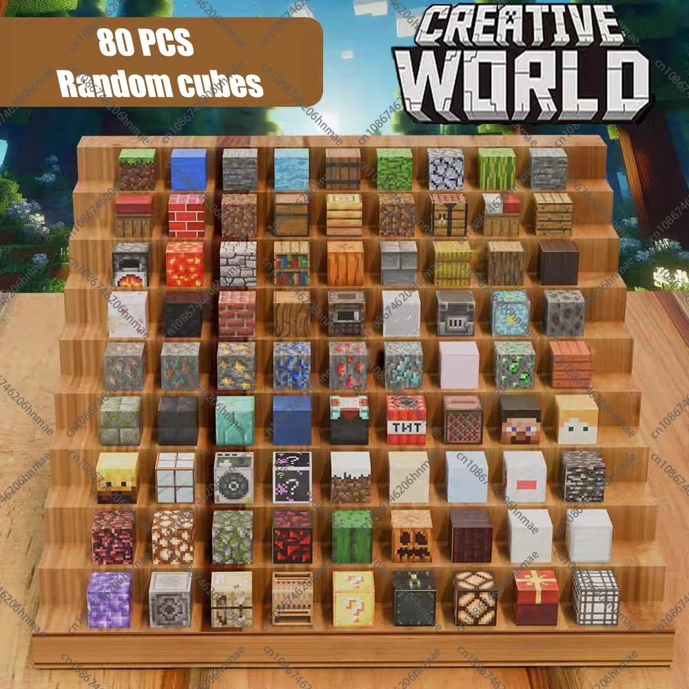 Magnetic Building Blocks Mine World Magnetic Base Plate Variety Baseplates Match DIY For Kids Set Magnet Cube Sensory Toys Gift