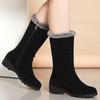 Women's Lightweight Comfortable Thick Sole Cold Warm Padded Snow Boots Non-slip Wear Outdoor Sports Mid-calf Cotton Boots