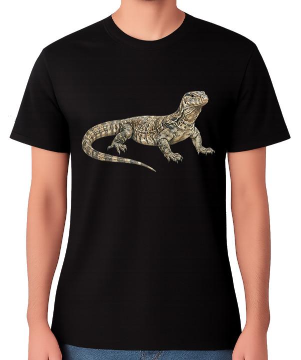 

Monitor Lizard T-Shirt Realistic Reptile Wildlife Animal Graphic Unisex Tee S разноцветный