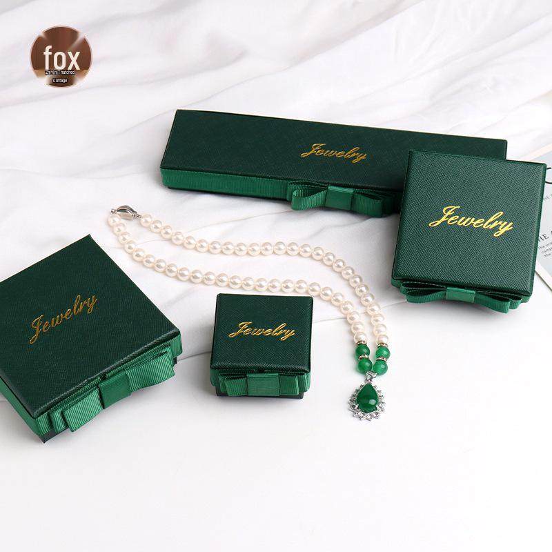 Jewelry Gift Box with Ribbon Bow - Ring, Necklace, Ornament Storage