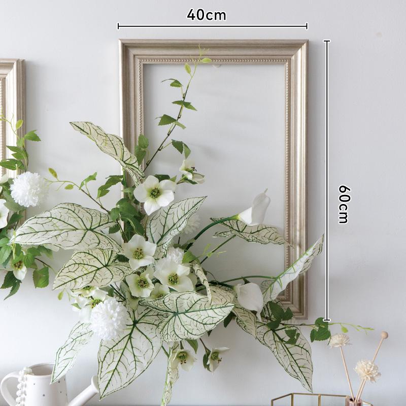 Floral Art Photo Frame Set for Wall and Window Decoration