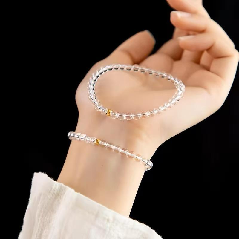 Bracelet Perle Irregulière Forme Spéciale Française Bracelet Femmes Niche Luxe Léger Exquis Doré Demi-Bracelet Bracelet Accessoires