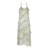VEROMODA 2025 Summer Ruffled Asymmetric Hem Camisole Dress