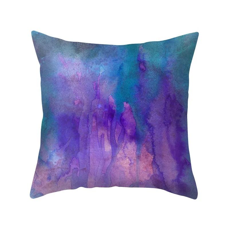 Purple Style Pillowcase Living Room Office Home Pillowcase Car Ornaments