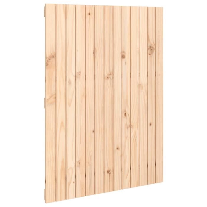 824953 vidaXL Wall-mounted Headboard 82.5x3x110 Cm Solid Pine Wood