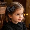 Sparkly Hair Bows for Parties Halloween Bat Bow Clips Women Girls, Glitter Wing Hairpin Girls Ponytails And Braids, Cute Holiday Accessories